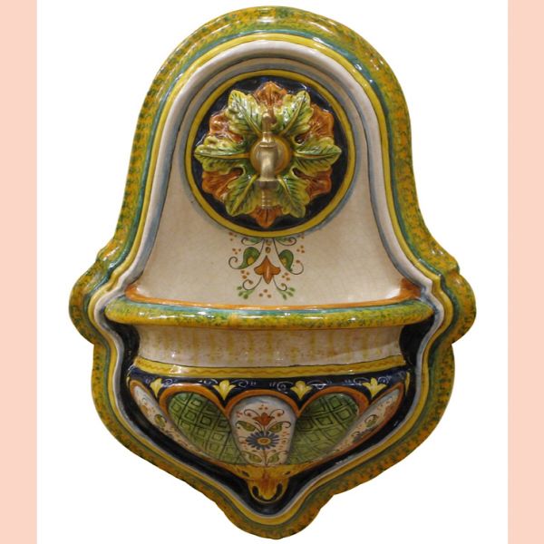 GFON901 VE060 - Outdoor Wall Fountain cm. 60H x 45L x 18P (verde)
